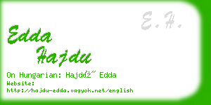 edda hajdu business card